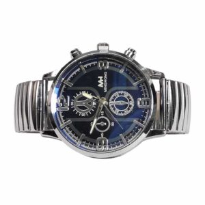 Reloj clasico, Correa autoajustable, negro