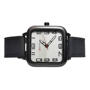 Reloj cuadrado, negro