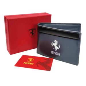 Billetera Clasica Ferrari, bicolor, azul