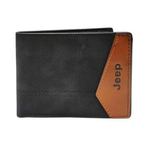 Billetera de hombre, jeep, diagonal, negro