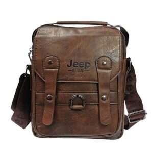 Morral de hombre, Jeep, dos tirantes, cafe