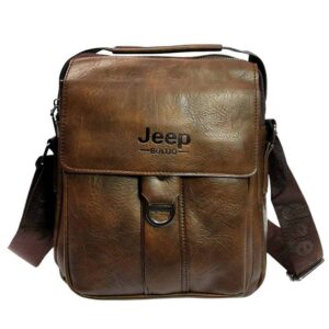 Morral de hombre, Jeep, un tirante, cafe