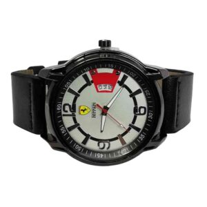 Reloj de calendario empresarial, Ferrari, blanco