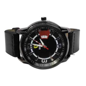 Reloj de calendario empresarial, Ferrari, negro