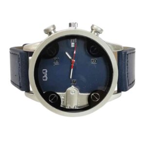 Reloj de calendario empresarial, Q&Q, azul