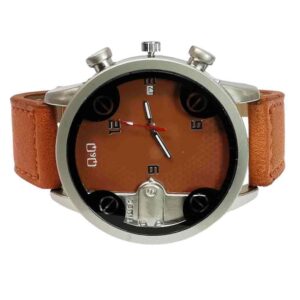 Reloj de calendario empresarial, Q&Q, camel
