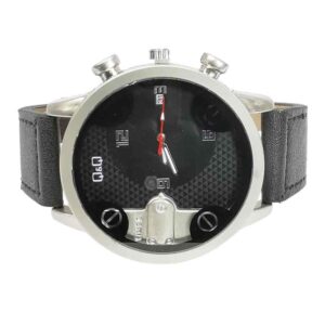 Reloj de calendario empresarial, Q&Q, negro
