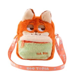 Cartera Bandolera disney de felpa, Nick Wilde