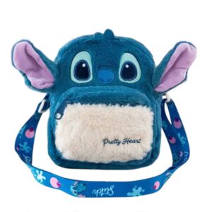 Cartera Bandolera disney de felpa, stitch