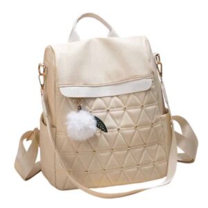 Mochila cartera antirrobo, Bordado, perla