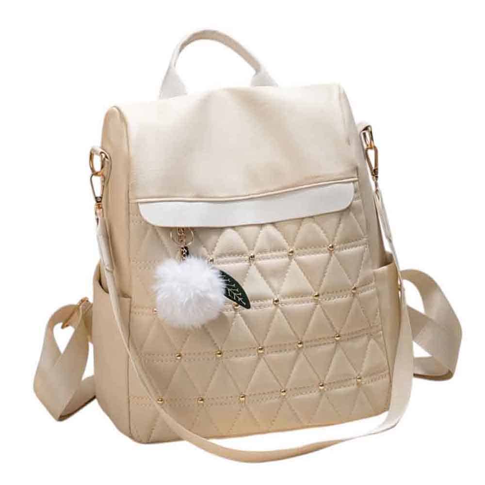 Mochila cartera antirrobo, Bordado, perla