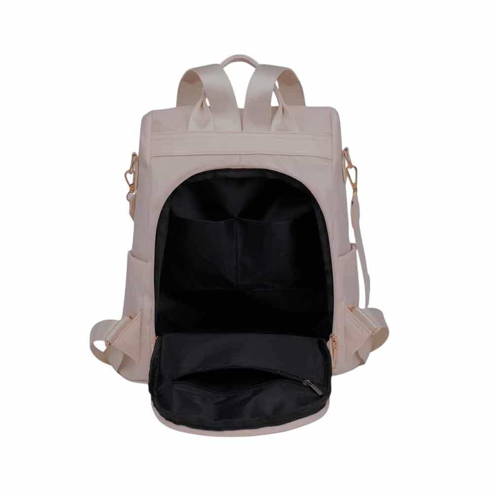 Mochila cartera antirrobo, Bordado, perla - Imagen 2