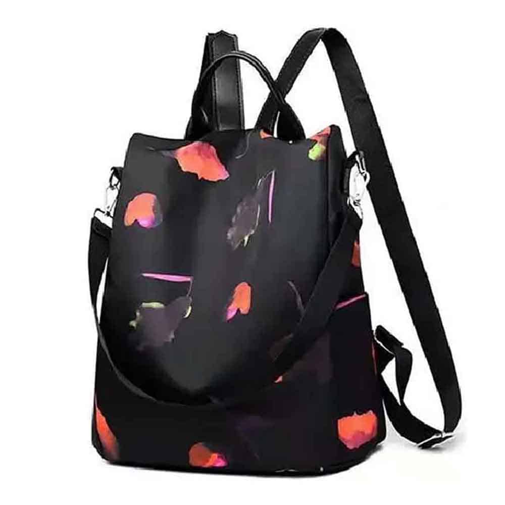 Mochila cartera antirrobo, Lovely, negro naranja